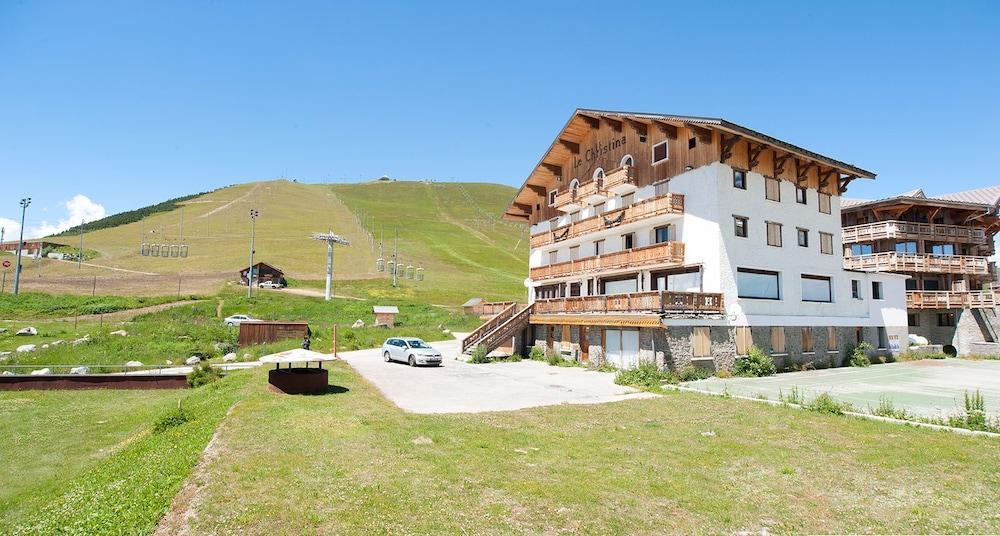 Madame Vacances Hotel Le Christina Alpe d'Huez Exteriör bild
