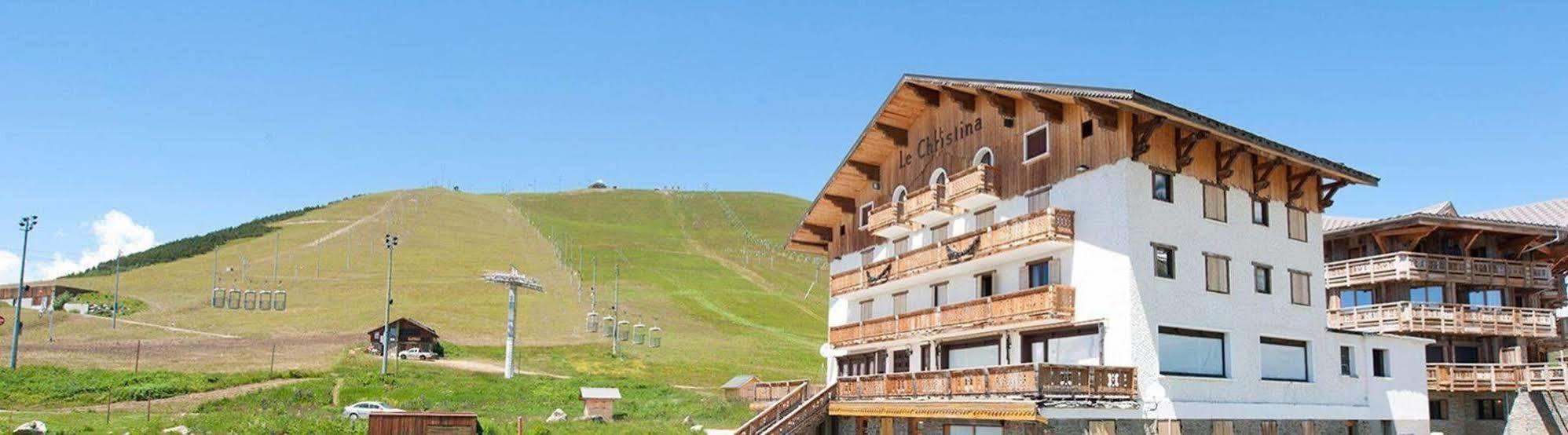 Madame Vacances Hotel Le Christina Alpe d'Huez Exteriör bild